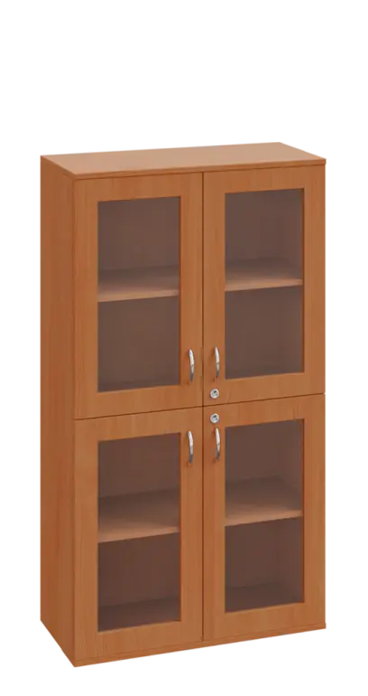 SPO 23 skříň 4-dveřová/ sklo lamino - buk Royal